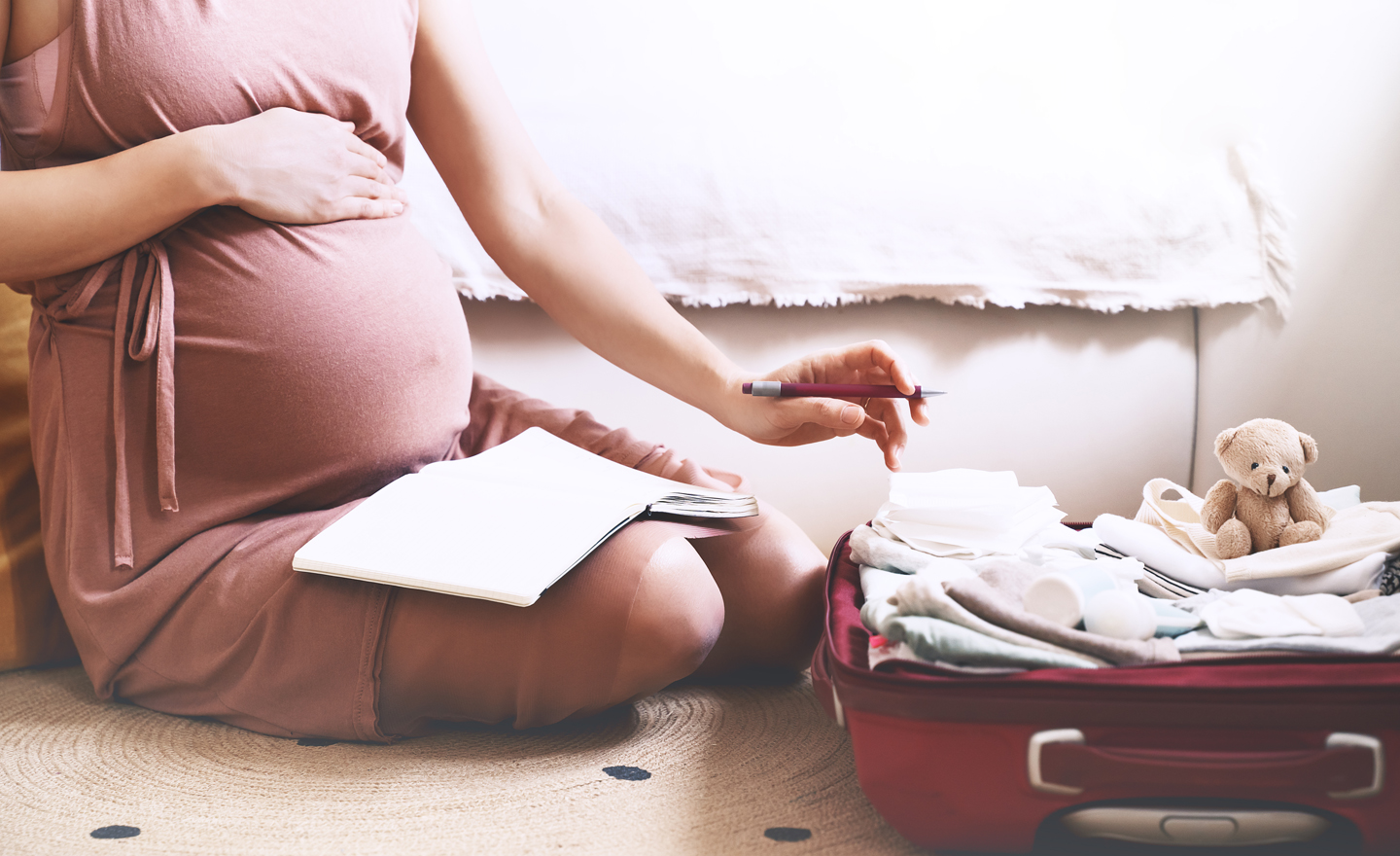 Bien préparer sa valise maternité